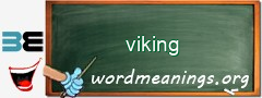 WordMeaning blackboard for viking